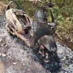 സ്കൂട്ടർ കത്തിച്ച നിലയിൽ പ്രതിയെ കണ്ടെത്തി