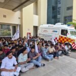 നഴ്സുമാരുടെ സമരത്തിന് പിന്തുണയുമായി യൂത്ത് കോൺഗ്രസ്‌