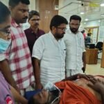 മയ്യിൽ അരിമ്പ്രയിൽ സി.പി.എം പ്രവർത്തകന് കുത്തേറ്റു; എം.വി ഗോവിന്ദൻ മാസ്റ്റർ ഉൾപ്പെടെയുള്ള നേതാക്കൾ ആശുപത്രിയിലെത്തി