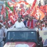 ആവേശക്കൊടുമുടിയിൽ എൽ.ഡി.എഫ് കൊട്ടിക്കലാശം; അഴീക്കോടിന്റെ വികസന നായകൻ കെ.വി. സുമേഷിനെ നെഞ്ചിലേറ്റി ജനസാഗരം