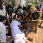 അഞ്ചരക്കണ്ടി മെഡിക്കൽ കോളേജിലേക്ക് യൂത്ത് കോൺഗ്രസ് നടത്തിയ മാർച്ചിൽ സംഘർഷം; ബാരിക്കേഡുകൾ തകർത്ത് പ്രവർത്തകർ കാമ്പസിൽ കടന്നു