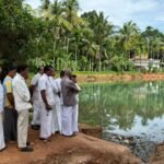 മുതിയലത്തെ രാമം കുളം അപകടാവസ്ഥയിൽ ; എം എൽ എ സ്ഥലം സന്ദർശിച്ചു.