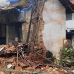 കനത്ത മഴയിൽ കൂത്തുപറമ്പിൽ പഴയ കെട്ടിടം തകർന്നു വീണു