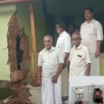 കനത്ത ഇടിമിന്നലിൽ വീടിന് കേടുപാട്; പഞ്ചായത്ത് അധികൃതർ സ്ഥലം സന്ദർശിച്ചു